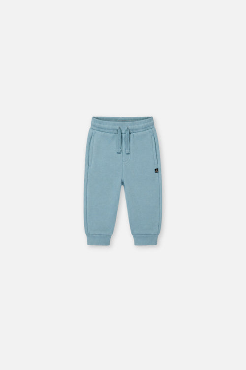 Baby-Fleece-Sweathose in Blass-Türkis