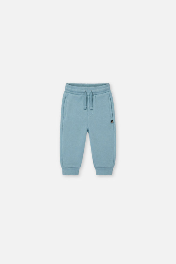 Baby-Fleece-Sweathose in Blass-Türkis