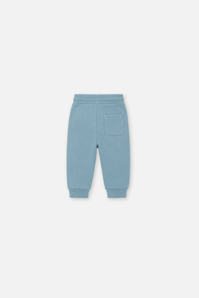 Baby-Fleece-Sweathose in Blass-Türkis