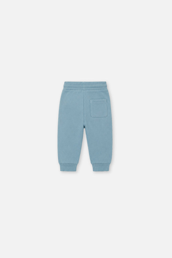 Baby-Fleece-Sweathose in Blass-Türkis
