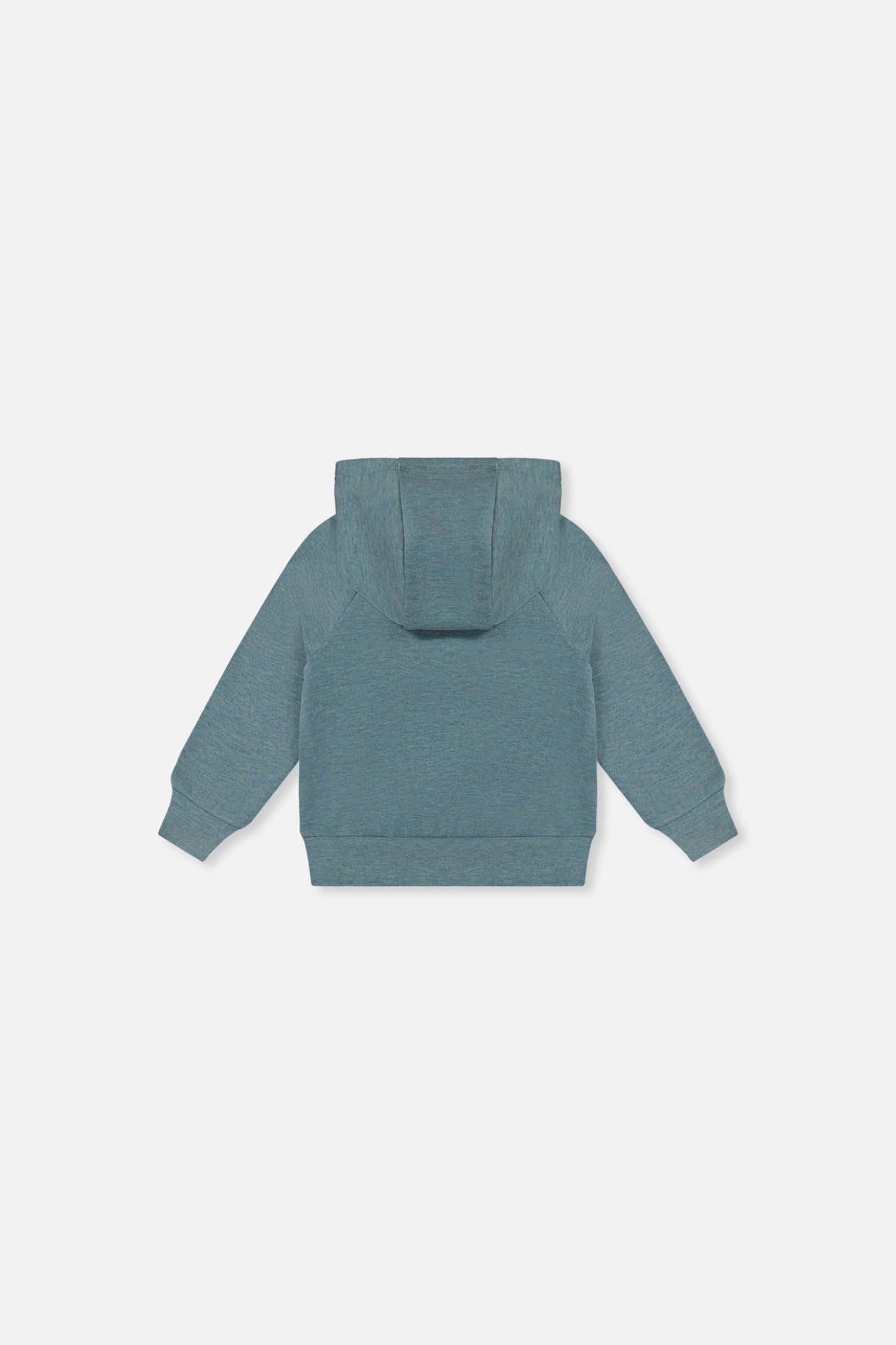 Sweat à capuchon avec impression turquoise pâle pour bébé