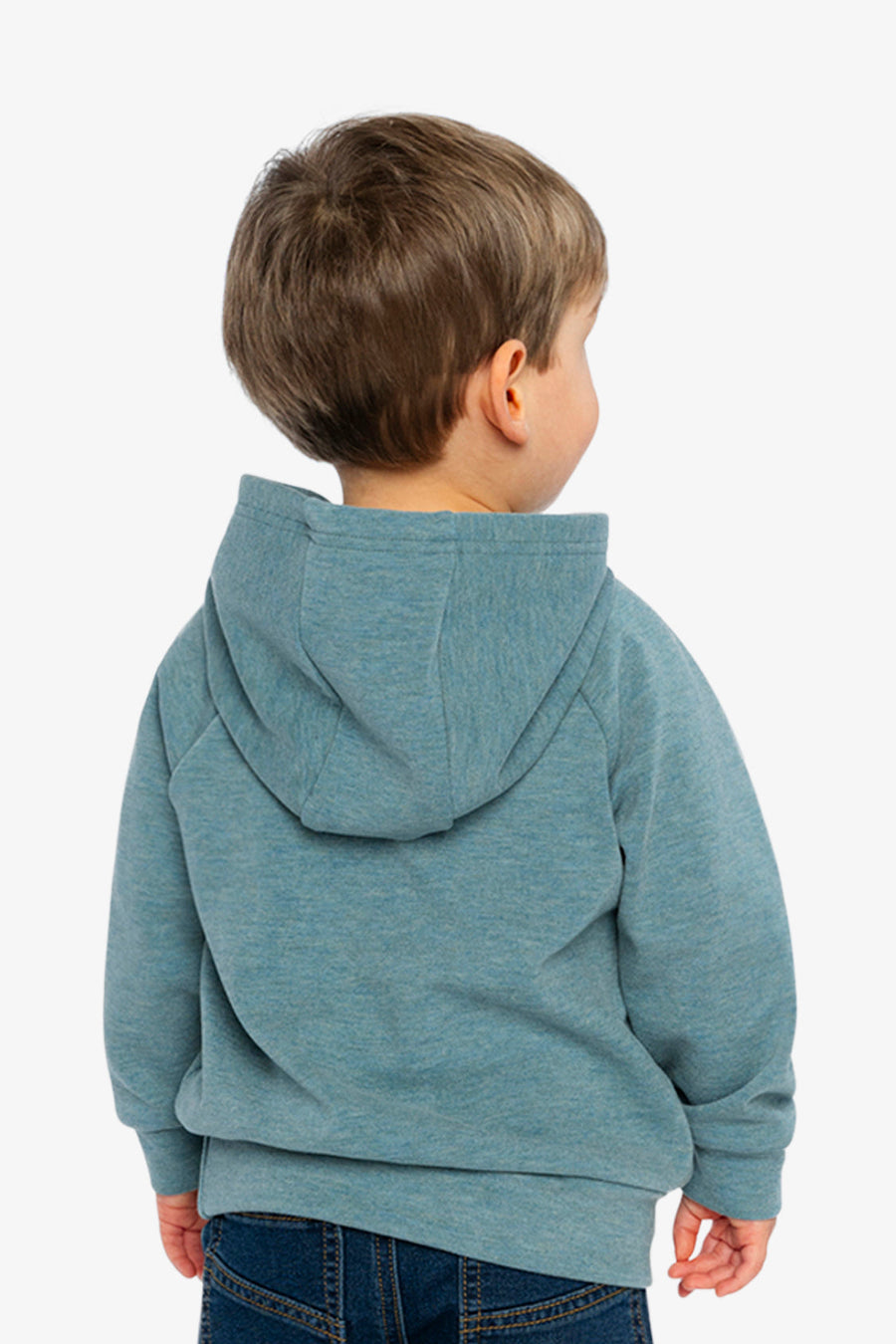 Hoodie With Screenprint Pale Turquoise - J20S32_04180