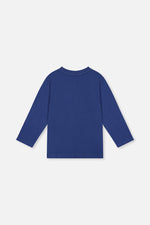 Long Sleeve Organic Cotton T-Shirt Blue - J20S70_04800