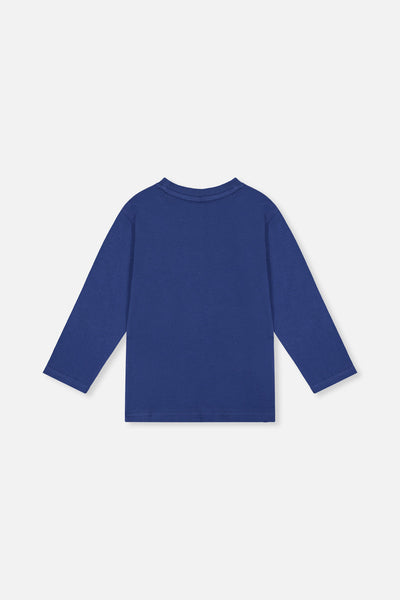 Long Sleeve Organic Cotton T-Shirt Blue - J20S70_04800