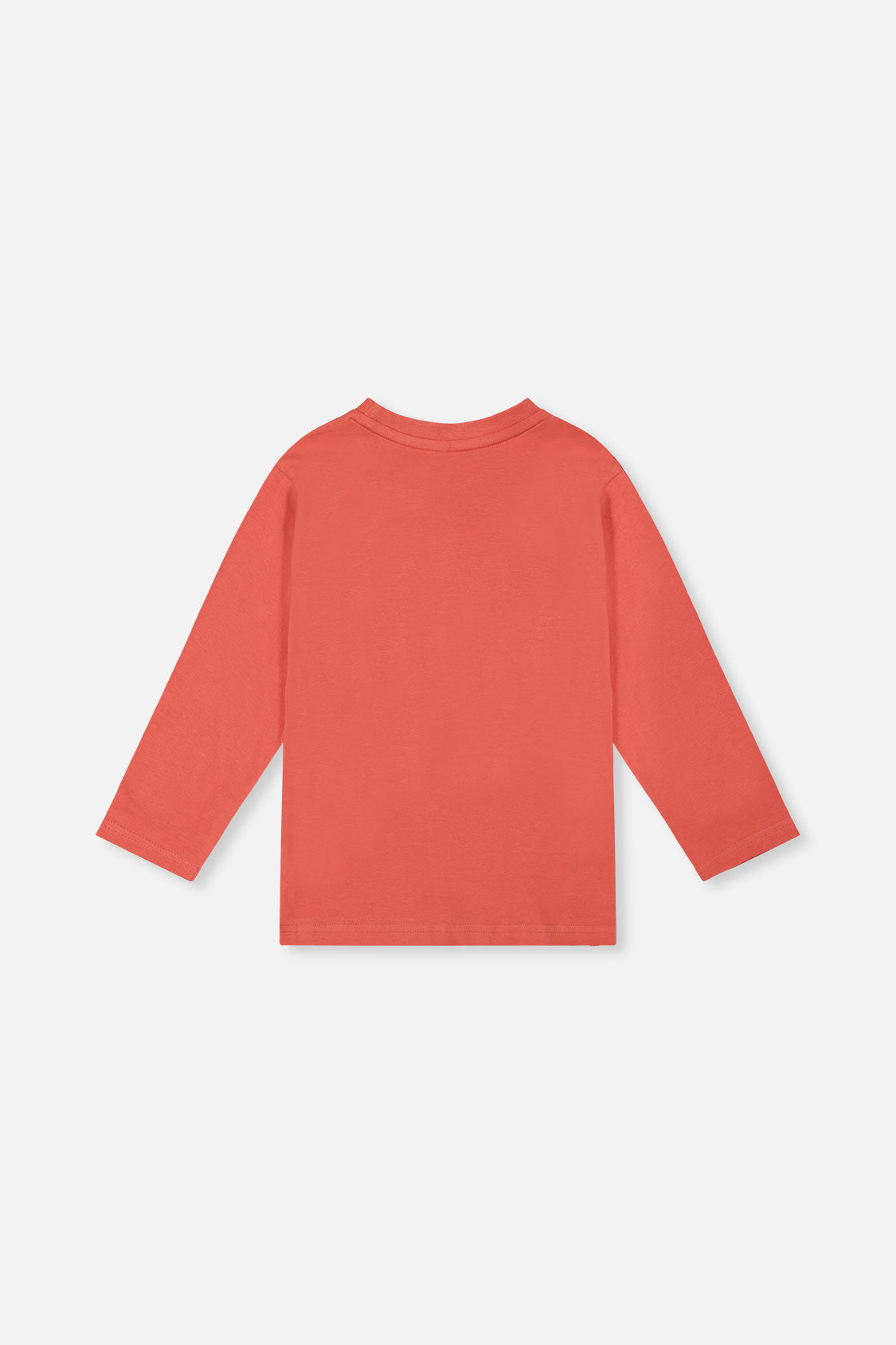 Long Sleeve Organic Cotton T-Shirt Rose Orange - J20S70_06540