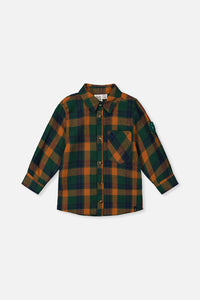 Plaid Shirt Orange, Blue And Green - J20T15_2J264
