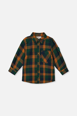 Plaid Shirt Orange, Blue And Green - J20T15_2J264