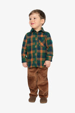 Plaid Shirt Orange, Blue And Green - J20T15_2J264
