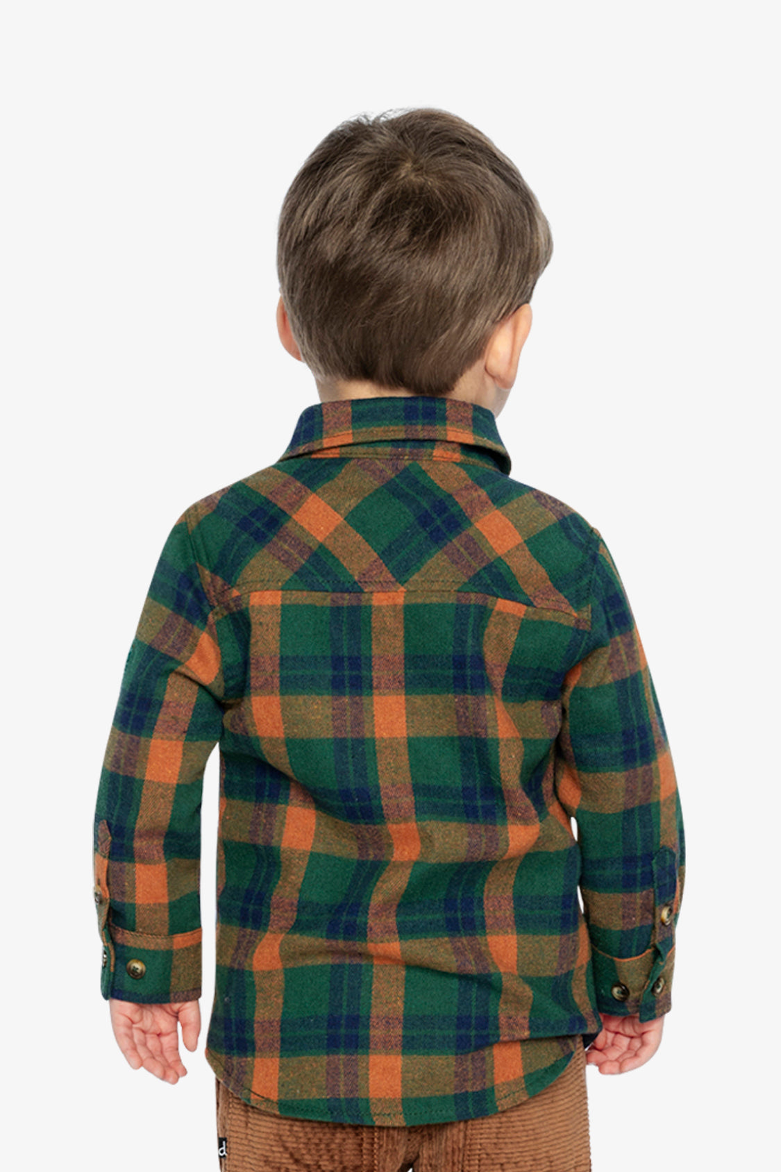 Plaid Shirt Orange, Blue And Green - J20T15_2J264