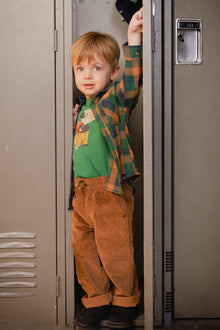 Plaid Shirt Orange, Blue And Green - J20T15_2J264