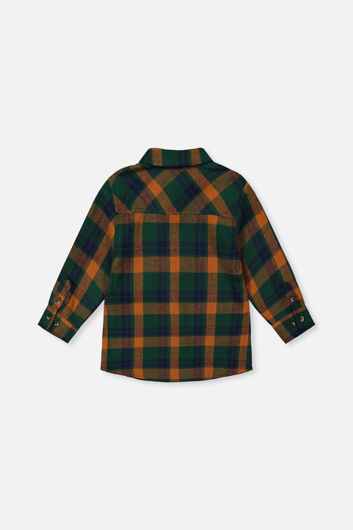 Plaid Shirt Orange, Blue And Green - J20T15_2J264