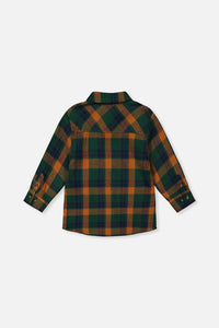 Plaid Shirt Orange, Blue And Green - J20T15_2J264