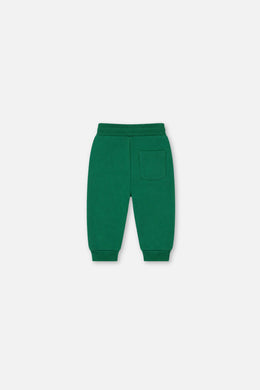 Grüne Fleece-Jogginghose für Babys