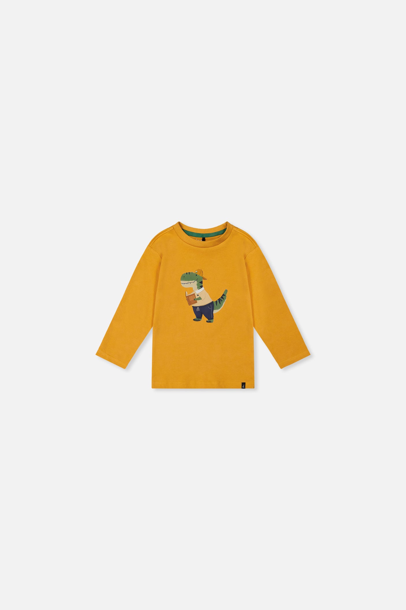 Baby Langarmshirt aus Bio-Baumwolle Senfgelb