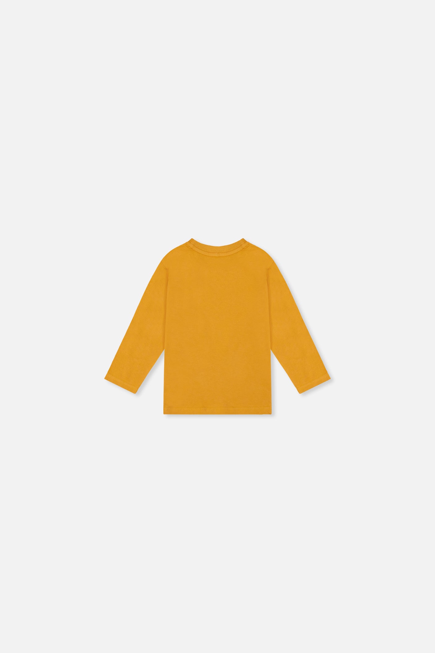 Baby Langarmshirt aus Bio-Baumwolle Senfgelb