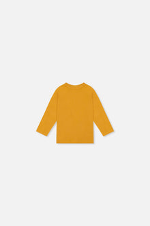 Baby Long Sleeve Organic Cotton T-Shirt Mustard Yellow