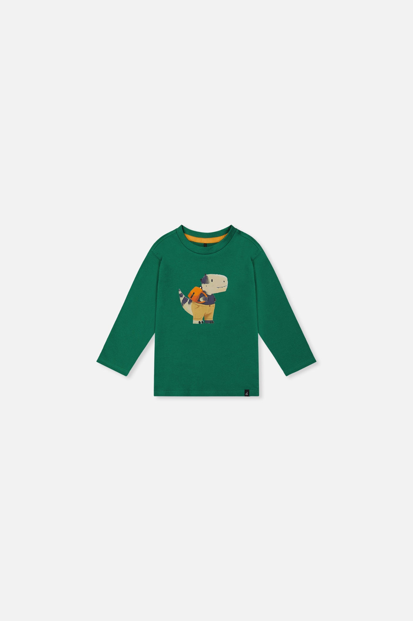 T-shirt à manches longues en coton biologique vert pour bébé
