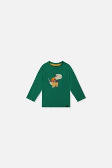 Baby Long Sleeve Organic Cotton T-Shirt Green