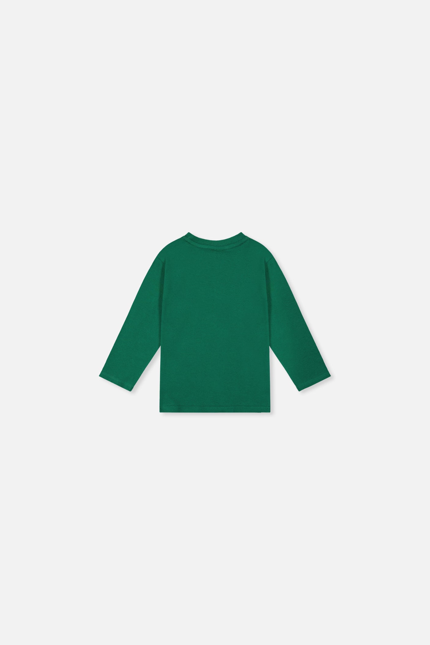 T-shirt à manches longues en coton biologique vert pour bébé