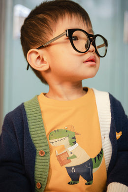 Long Sleeve Organic Cotton T-Shirt Mustard Yellow - J20T70_02290