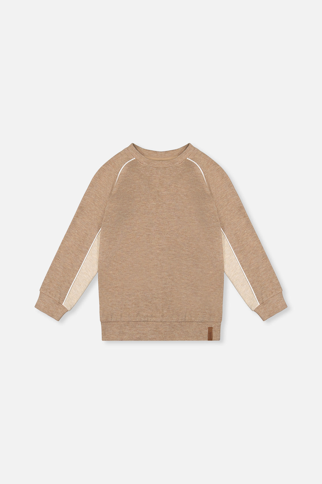Brushed Jersey Top With Raglan Sleeves Taupe - J20U09_09540