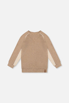 Brushed Jersey Top With Raglan Sleeves Taupe - J20U09_09540