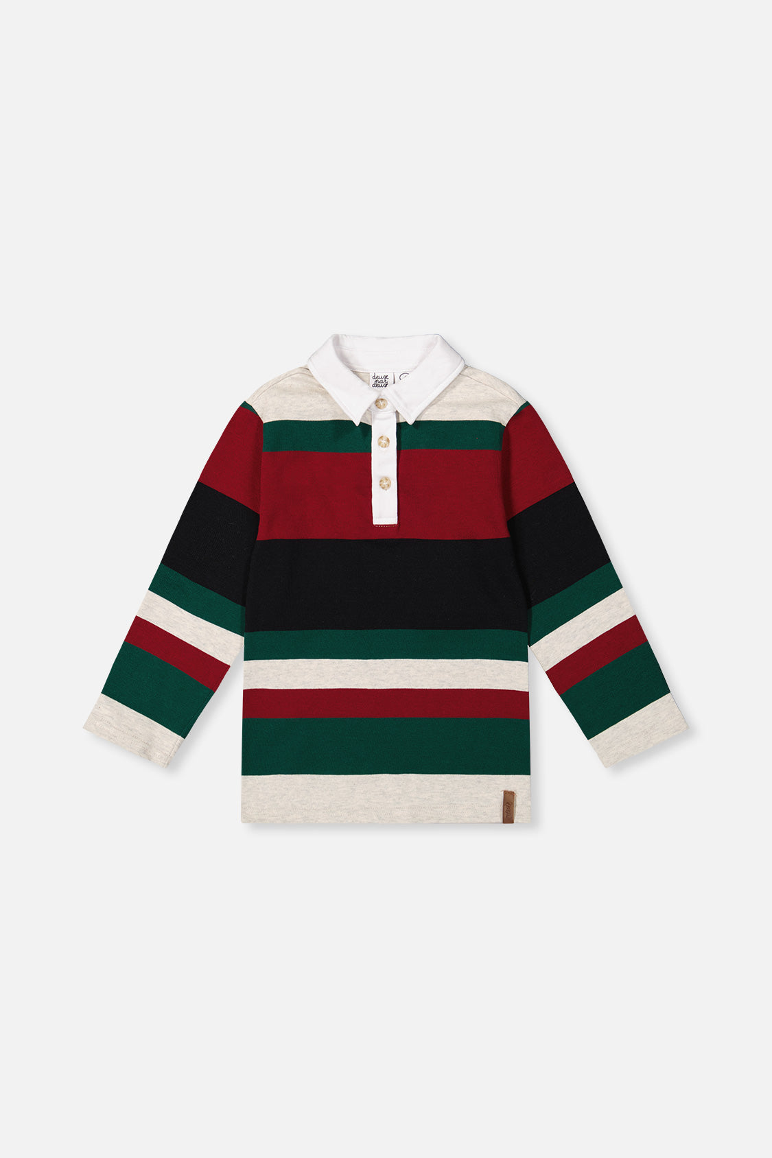 Polo Top Blue Striped Red, Green And Grey - J20U11_2J274