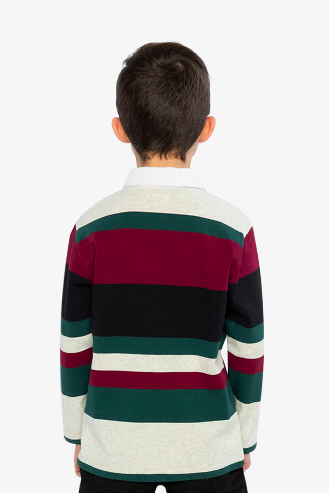 Polo Top Blue Striped Red, Green And Grey - J20U11_2J274