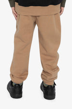 Fleece Sweatpants With Pockets Brown Tannin - J20U21_01780