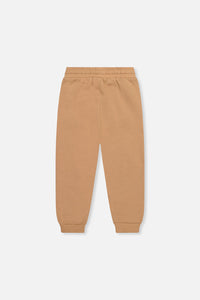 Fleece Sweatpants With Pockets Brown Tannin - J20U21_01780
