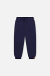 Fleece Sweatpants With Pockets Dark Blue - J20U21_04810