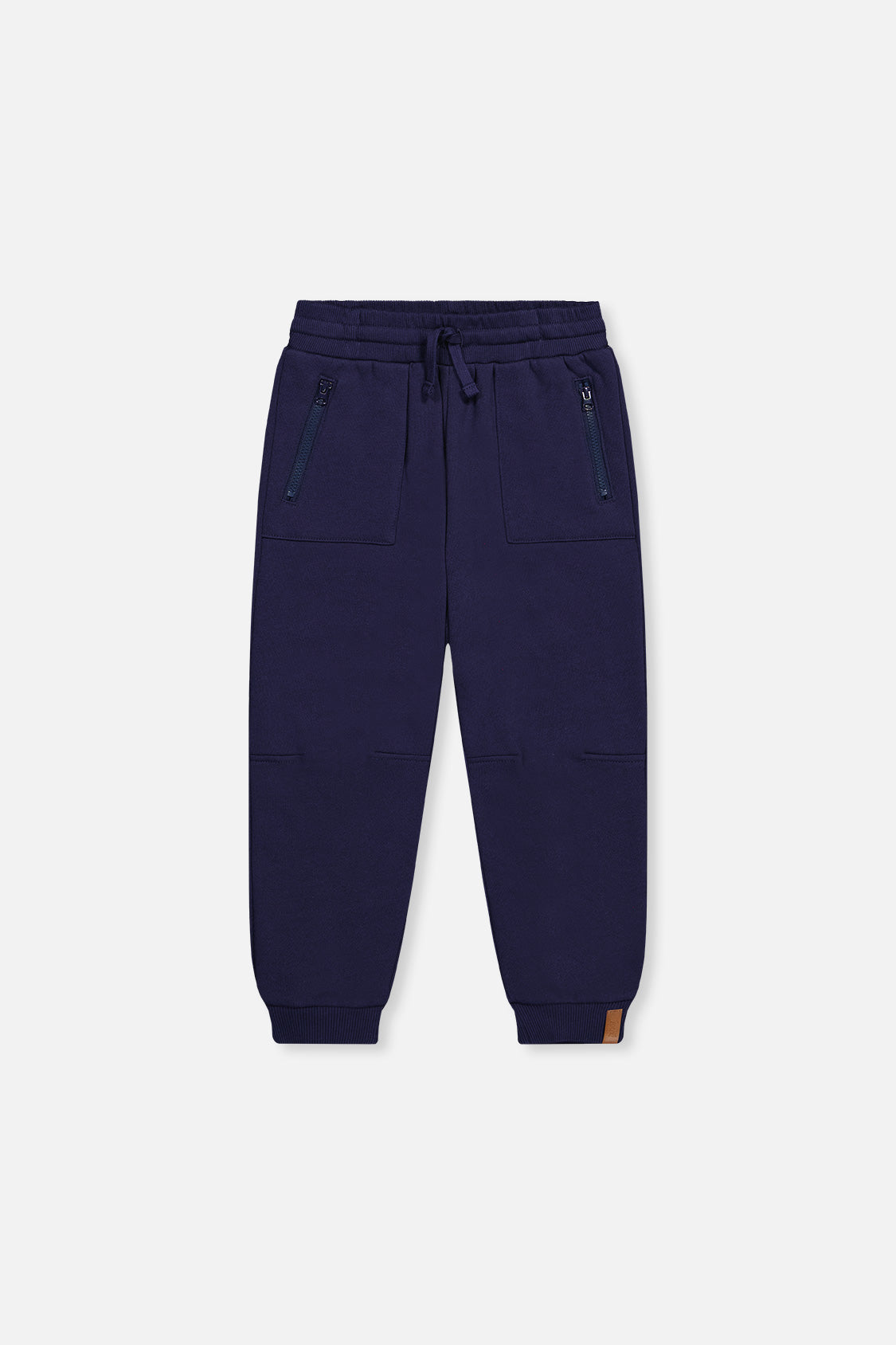 Fleece Sweatpants With Pockets Dark Blue - J20U21_04810