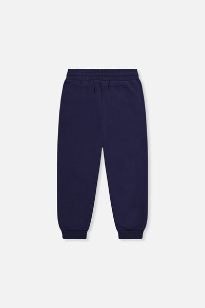 Fleece Sweatpants With Pockets Dark Blue - J20U21_04810
