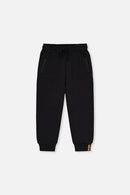 Fleece Sweatpants With Pockets Black - J20U21_09990