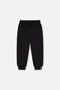 Fleece Sweatpants With Pockets Black - J20U21_09990