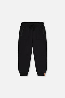 Fleece Sweatpants With Pockets Black - J20U21_09990