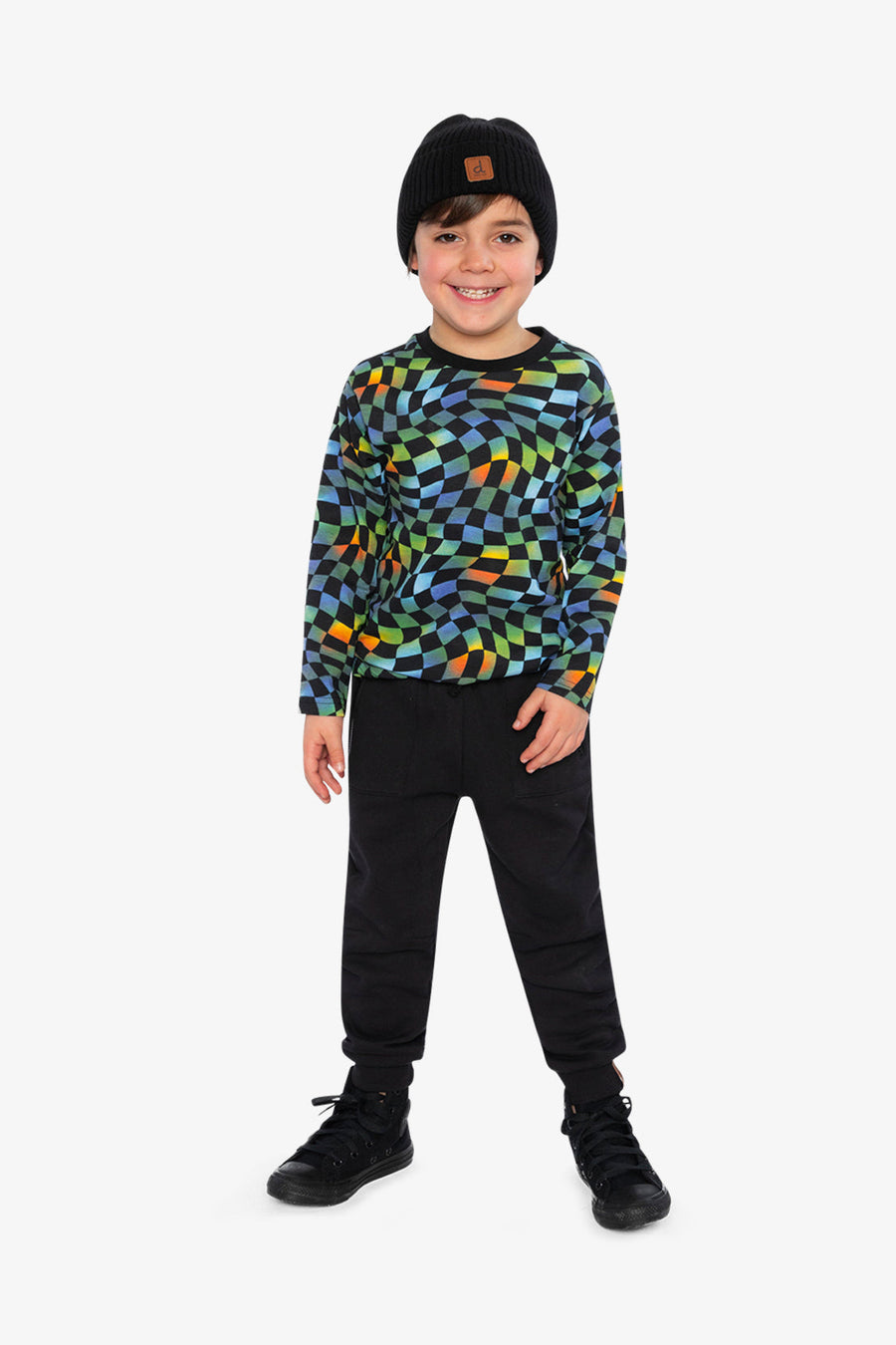 Fleece Sweatpants With Pockets Black - J20U21_09990