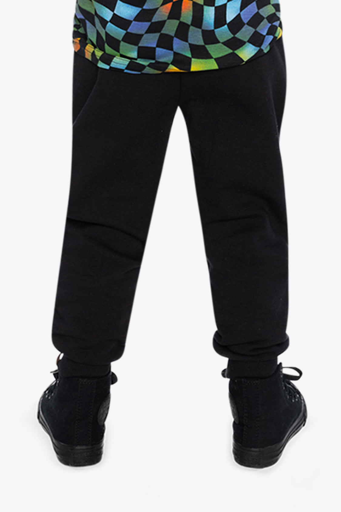 Fleece Sweatpants With Pockets Black - J20U21_09990