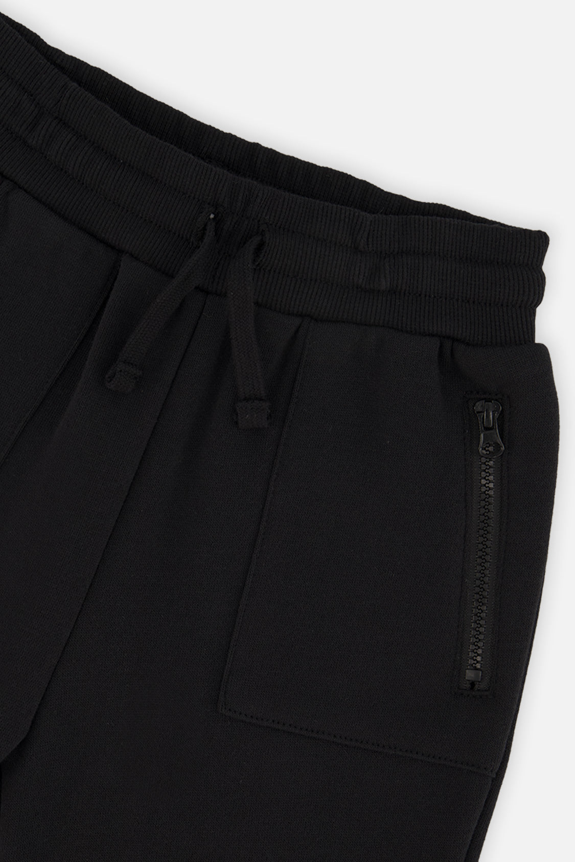 Fleece Sweatpants With Pockets Black - J20U21_09990