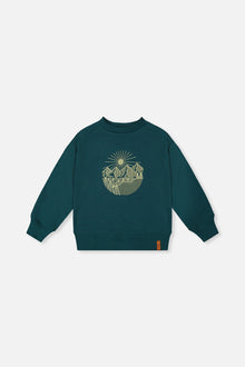Fleece Sweatshirt Green Forest - J20U34_03930