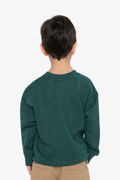 Fleece Sweatshirt Green Forest - J20U34_03930