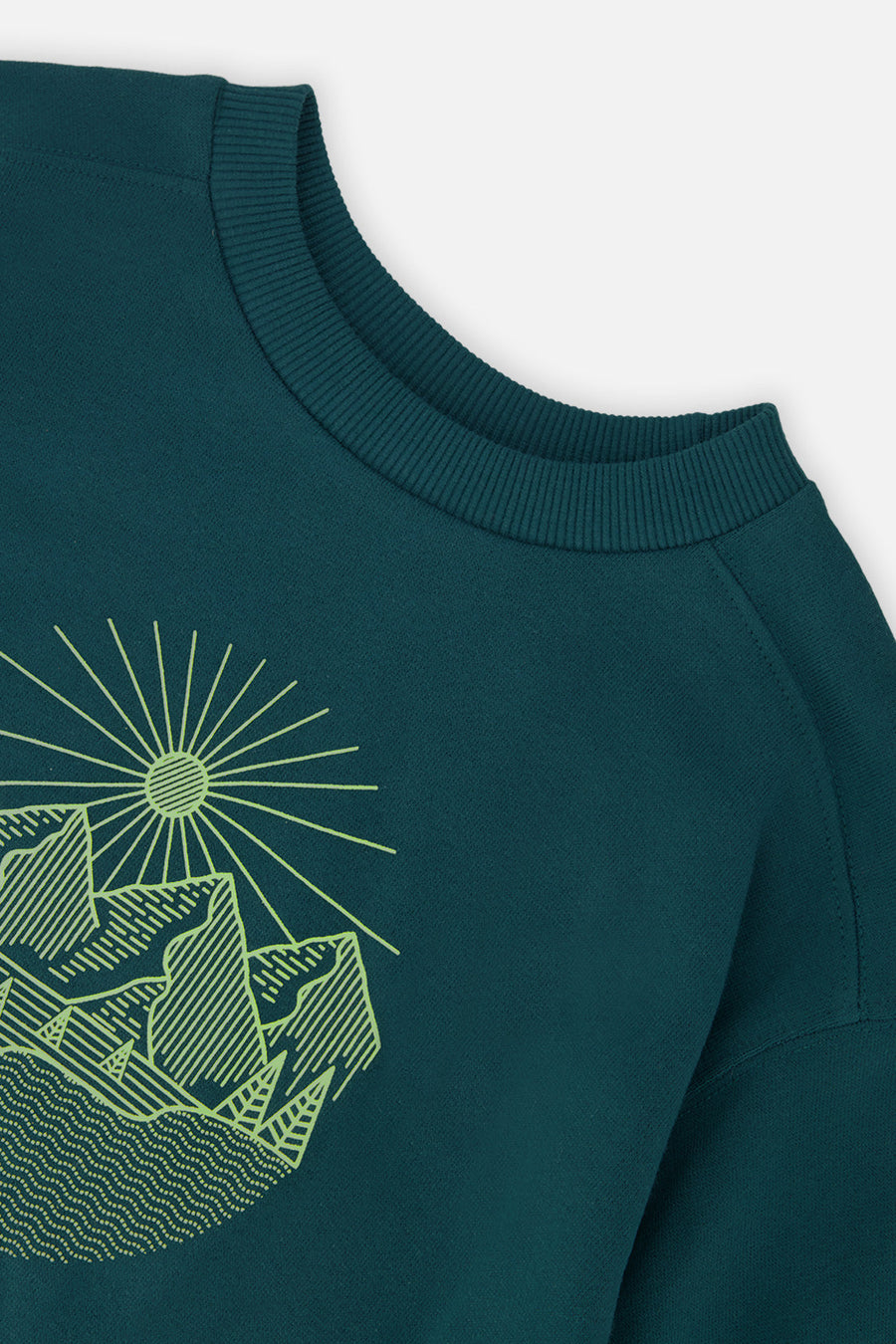 Fleece Sweatshirt Green Forest - J20U34_03930