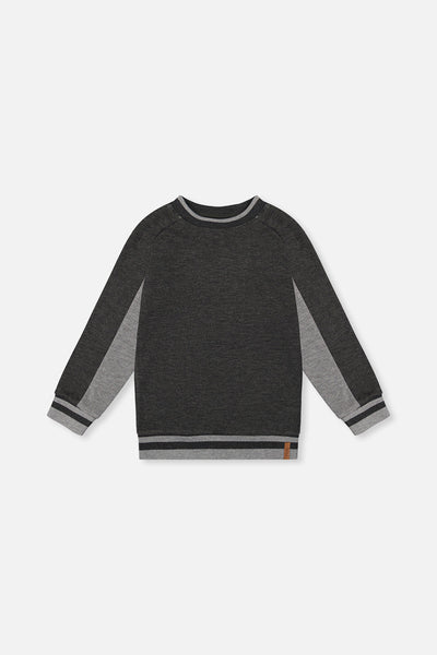 Flat Back Rib Sweatshirt Grey - J20U39_01970