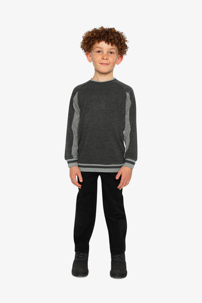 Flat Back Rib Sweatshirt Grey - J20U39_01970