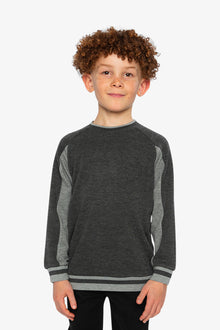 Flat Back Rib Sweatshirt Grey - J20U39_01970