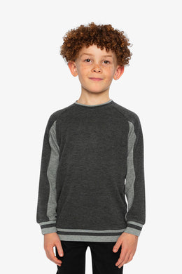Flat Back Rib Sweatshirt Grey - J20U39_01970