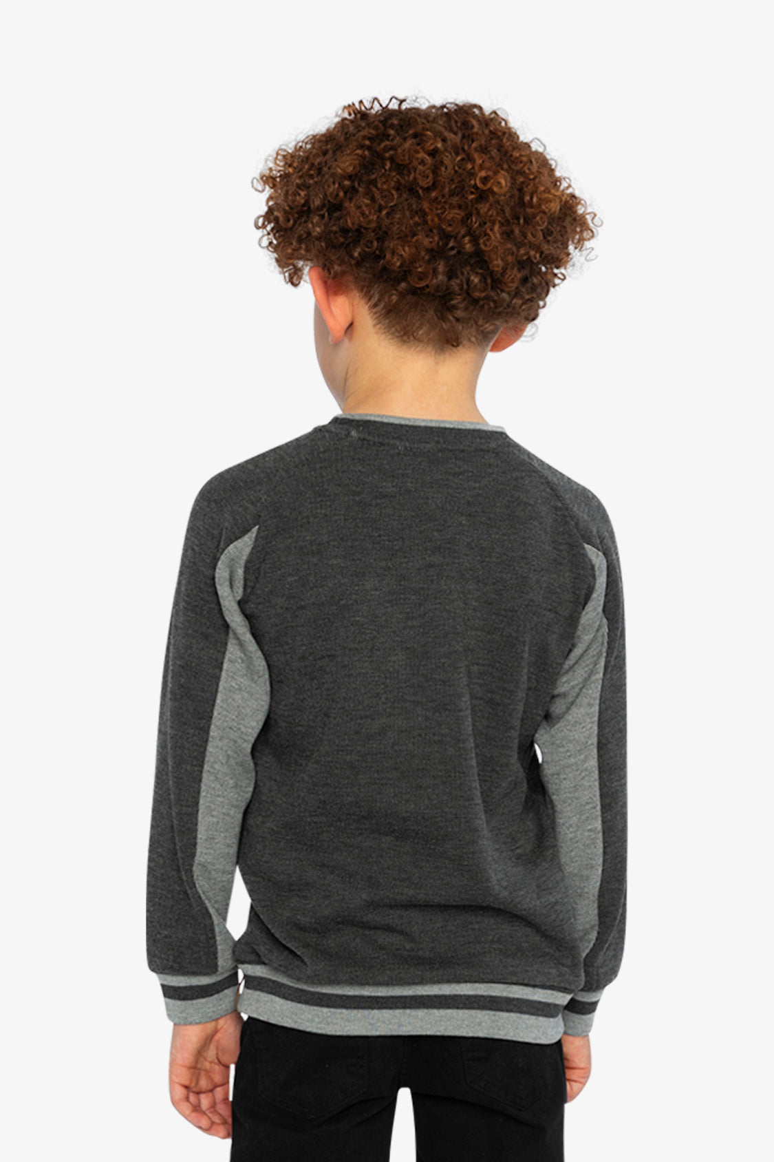 Flat Back Rib Sweatshirt Grey - J20U39_01970