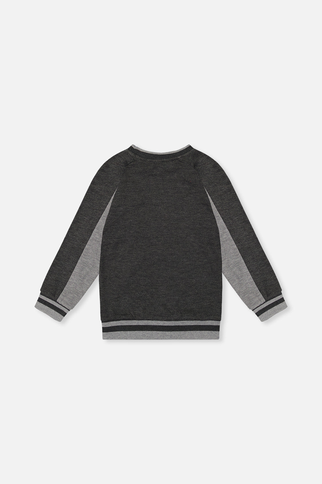 Flat Back Rib Sweatshirt Grey - J20U39_01970