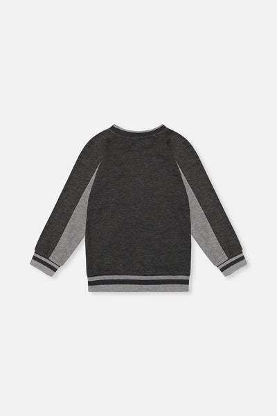 Flat Back Rib Sweatshirt Grey - J20U39_01970