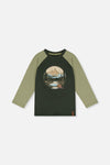 Raglan T-Shirt Dark Turquoise - J20U69_03014
